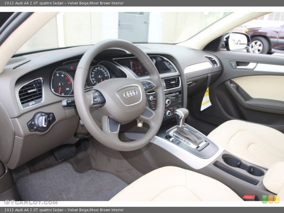 Velvet Beige/Moor Brown Interior Prime Interior for the 2013 Audi A4 2.0T quattro Sedan #67356442