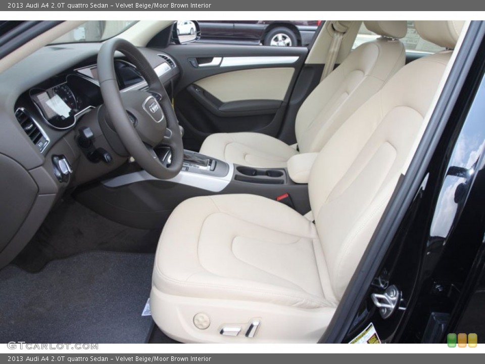 Velvet Beige/Moor Brown Interior Front Seat for the 2013 Audi A4 2.0T quattro Sedan #67356446