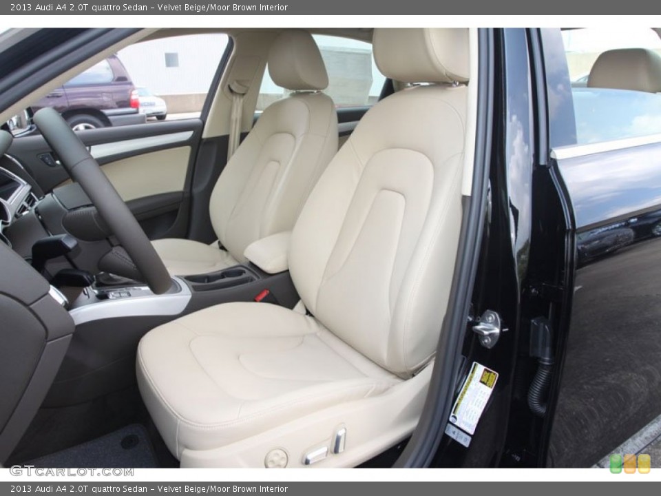 Velvet Beige/Moor Brown Interior Front Seat for the 2013 Audi A4 2.0T quattro Sedan #67356455