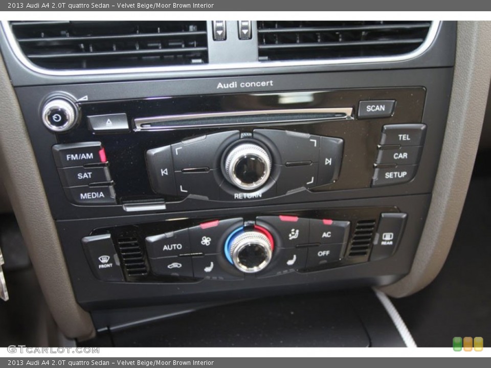Velvet Beige/Moor Brown Interior Controls for the 2013 Audi A4 2.0T quattro Sedan #67356515