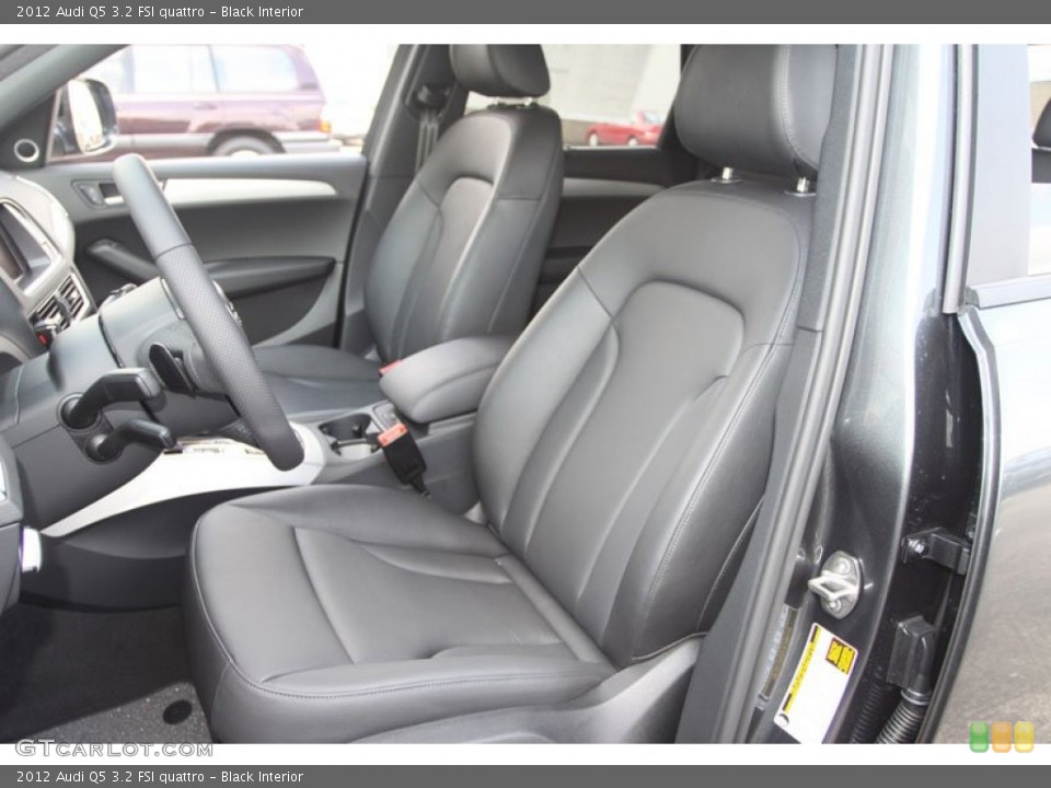 Black Interior Front Seat for the 2012 Audi Q5 3.2 FSI quattro #67357898