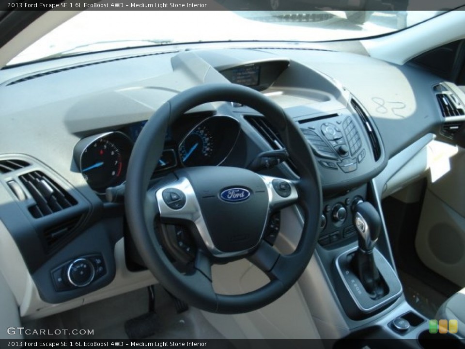 Medium Light Stone Interior Dashboard for the 2013 Ford Escape SE 1.6L EcoBoost 4WD #67358495