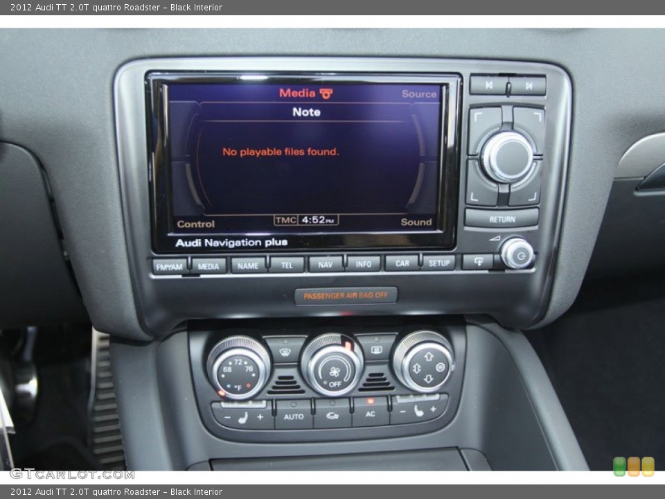 Black Interior Controls for the 2012 Audi TT 2.0T quattro Roadster #67358516