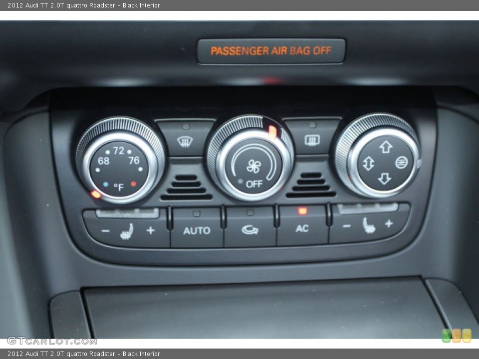 Black Interior Controls for the 2012 Audi TT 2.0T quattro Roadster #67358531