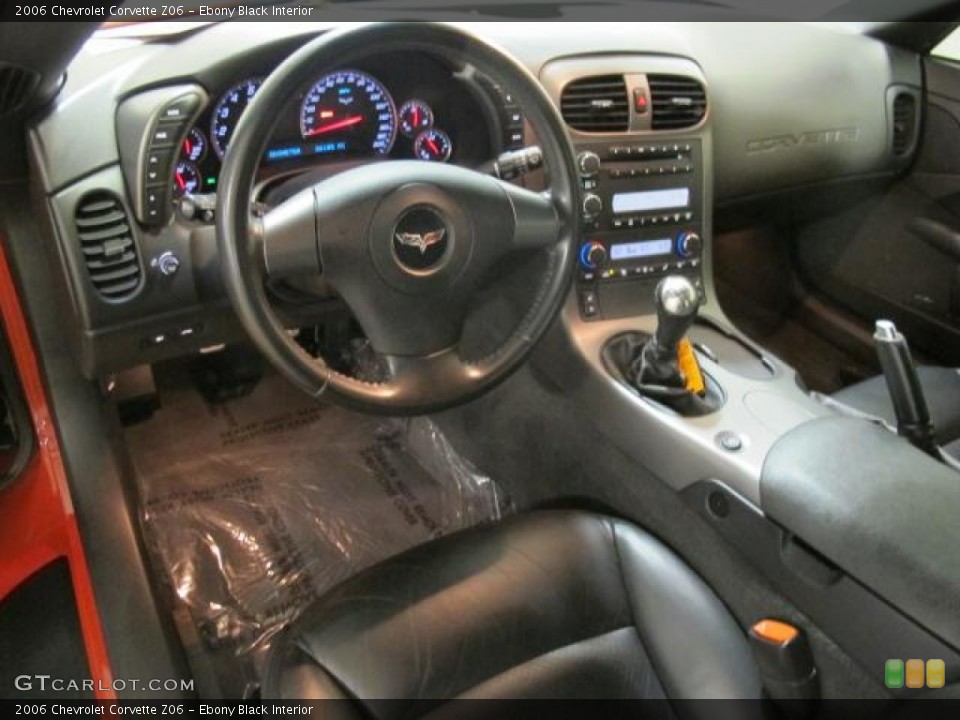 Ebony Black 2006 Chevrolet Corvette Interiors