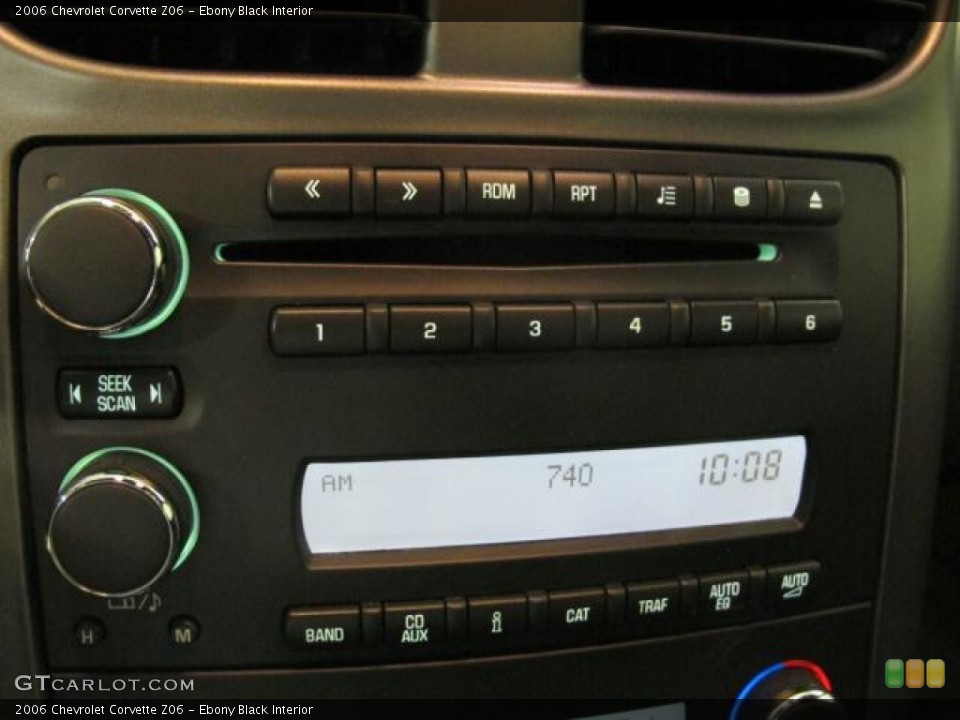 Ebony Black Interior Audio System for the 2006 Chevrolet Corvette Z06 #67359461