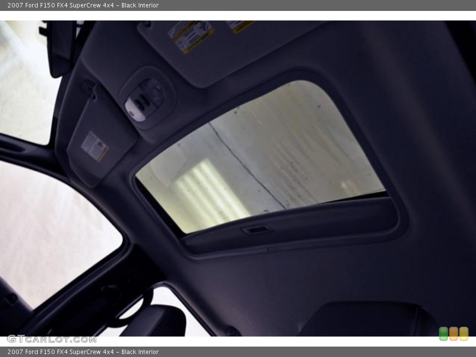 Black Interior Sunroof for the 2007 Ford F150 FX4 SuperCrew 4x4 #67362530