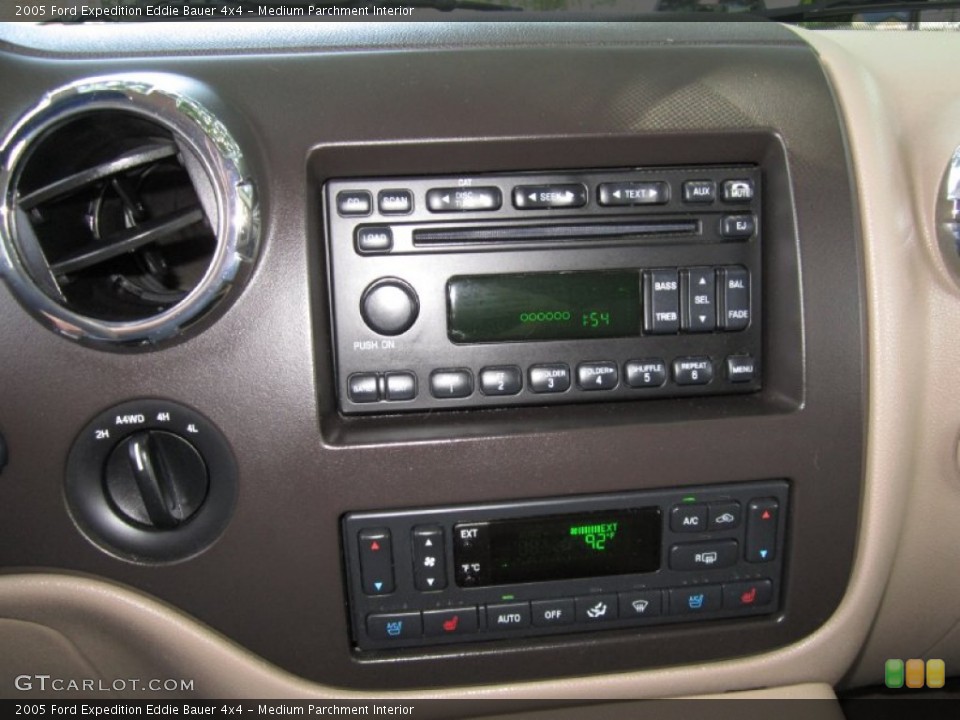 Medium Parchment Interior Controls for the 2005 Ford Expedition Eddie Bauer 4x4 #67364135