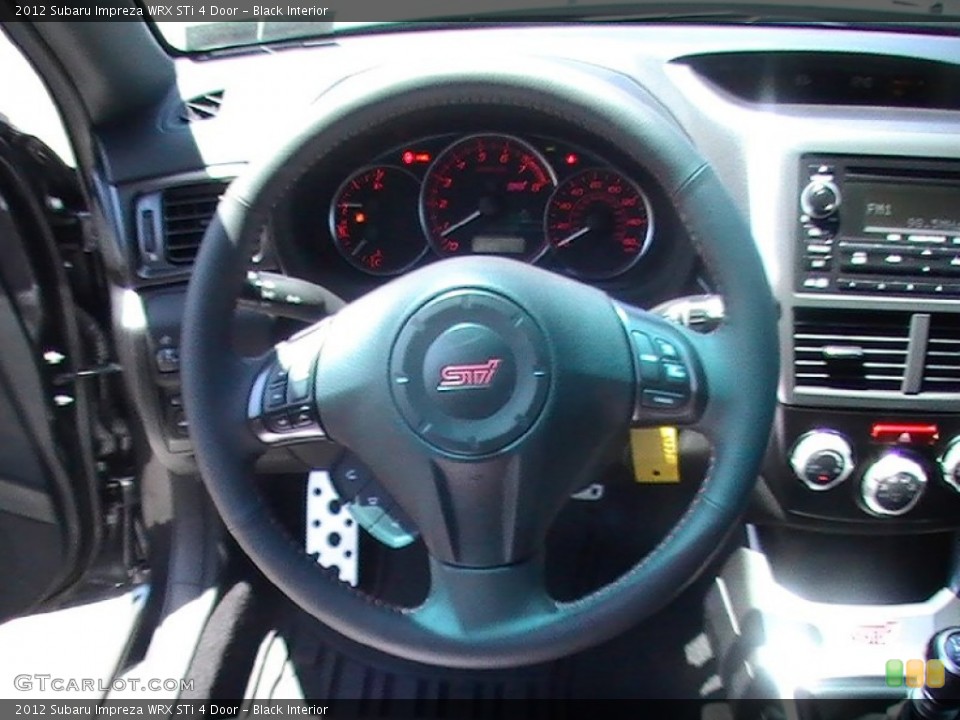 Black Interior Steering Wheel for the 2012 Subaru Impreza WRX STi 4 Door #67364906