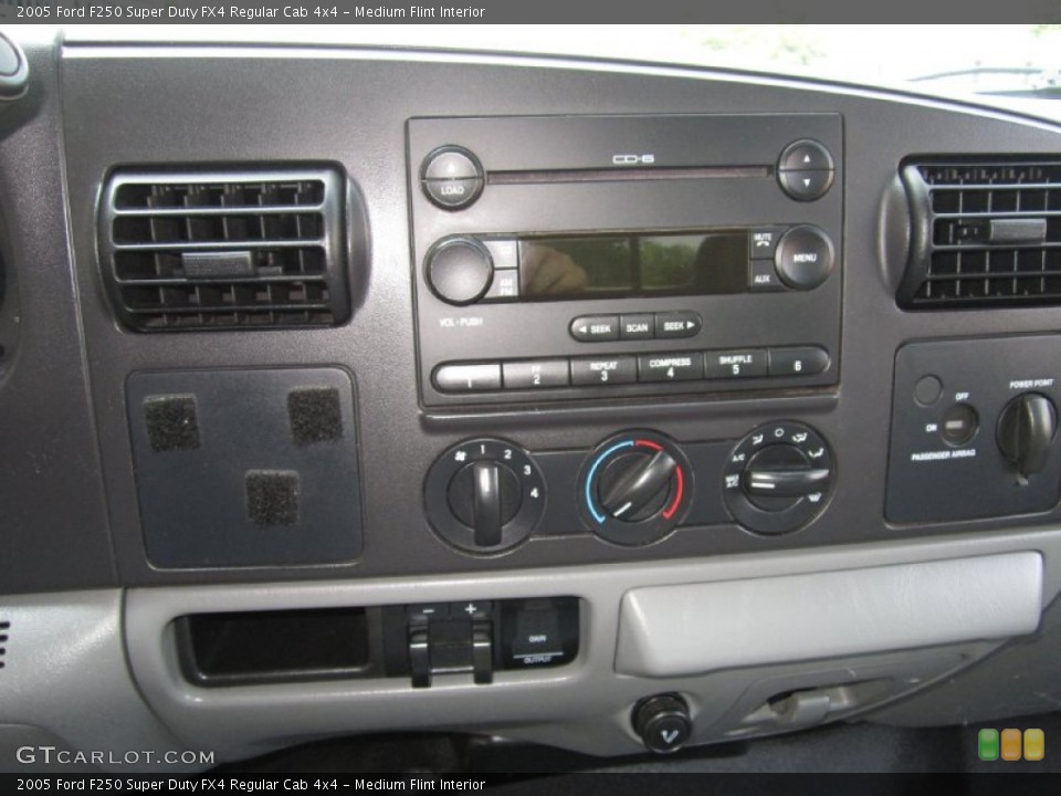 Medium Flint Interior Controls for the 2005 Ford F250 Super Duty FX4 Regular Cab 4x4 #67365704