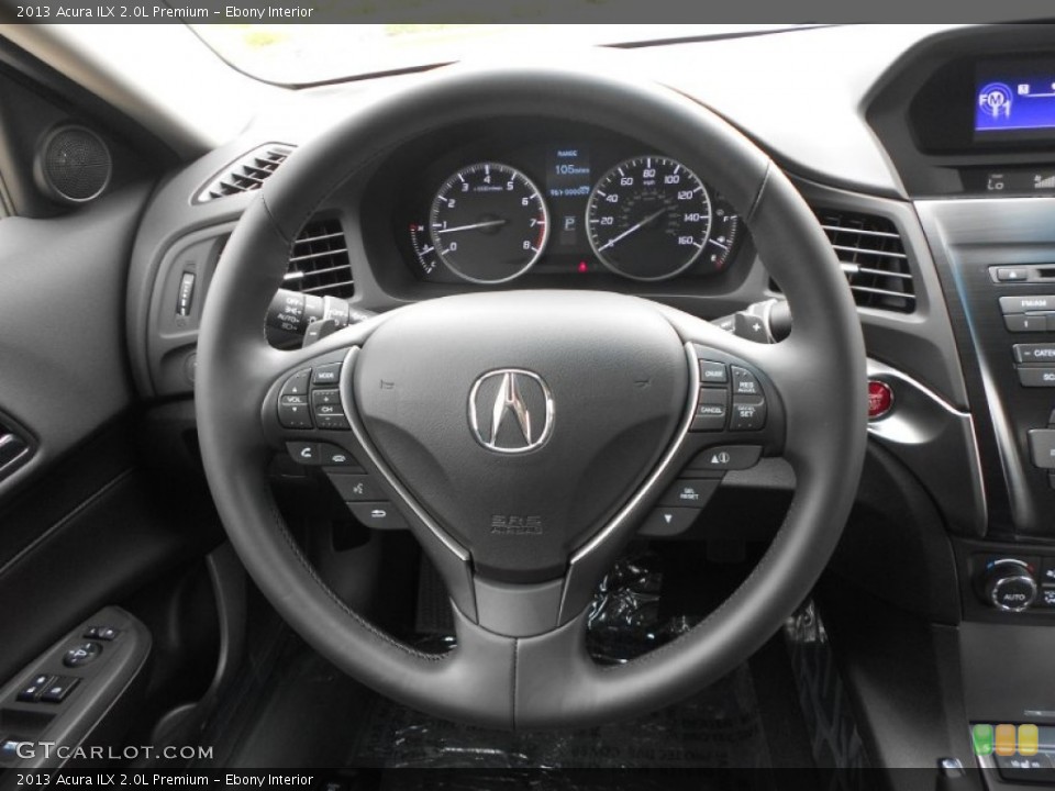 Ebony Interior Steering Wheel for the 2013 Acura ILX 2.0L Premium #67366064
