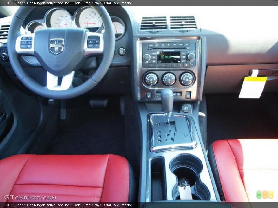 Dark Slate Gray/Radar Red Interior Dashboard for the 2012 Dodge Challenger Rallye Redline #67366156