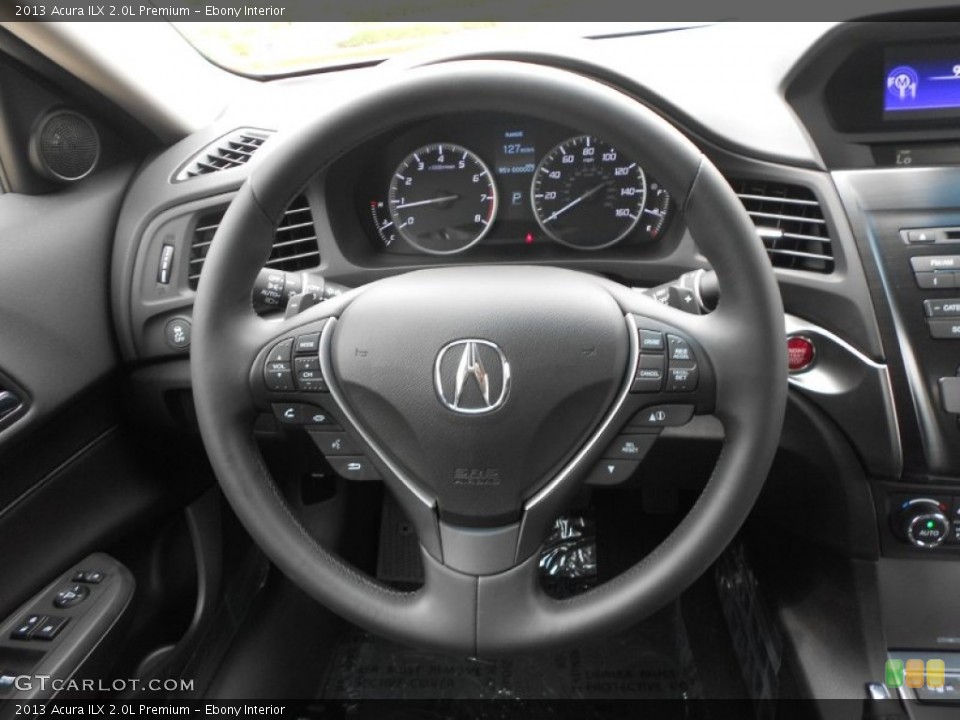 Ebony Interior Steering Wheel for the 2013 Acura ILX 2.0L Premium #67366304