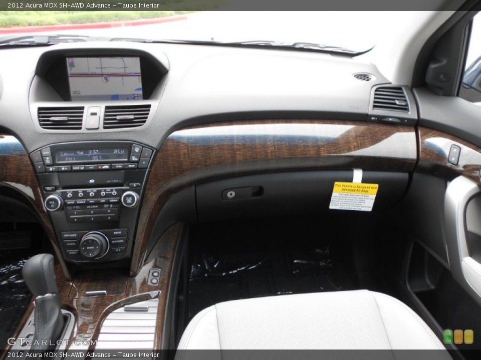 Taupe Interior Dashboard for the 2012 Acura MDX SH-AWD Advance #67367699