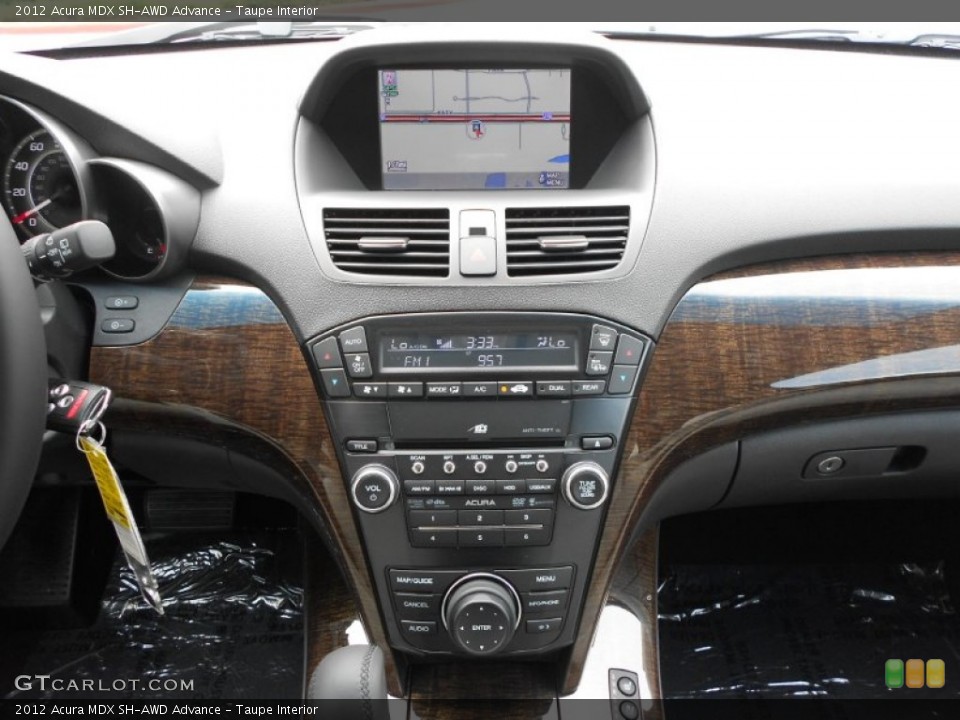 Taupe Interior Controls for the 2012 Acura MDX SH-AWD Advance #67367714