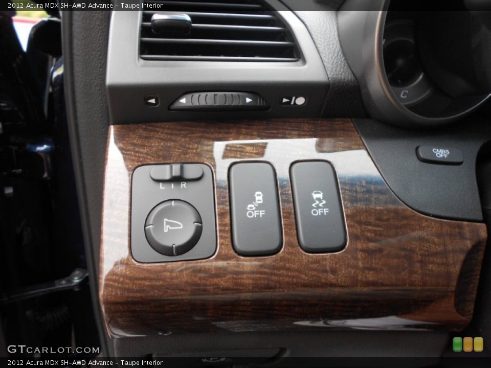 Taupe Interior Controls for the 2012 Acura MDX SH-AWD Advance #67367750