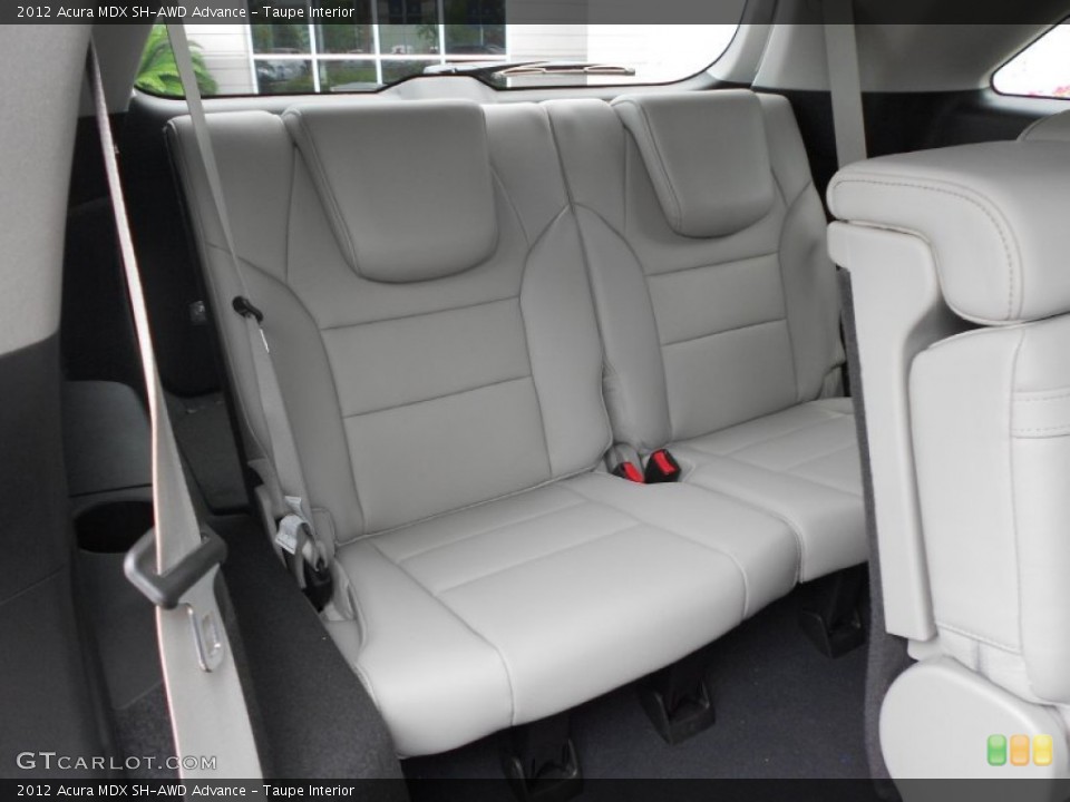 Taupe Interior Rear Seat for the 2012 Acura MDX SH-AWD Advance #67367906