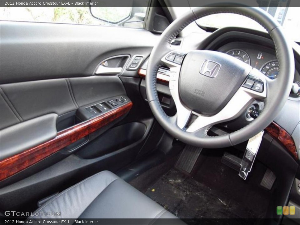 Black Interior Steering Wheel for the 2012 Honda Accord Crosstour EX-L #67369007