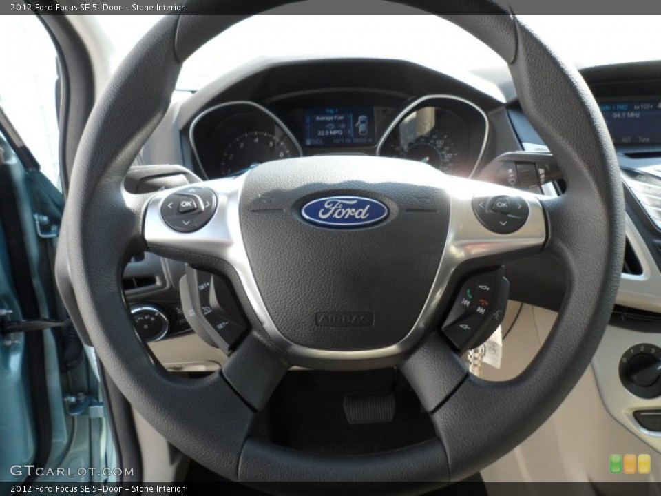Stone Interior Steering Wheel for the 2012 Ford Focus SE 5-Door #67369985