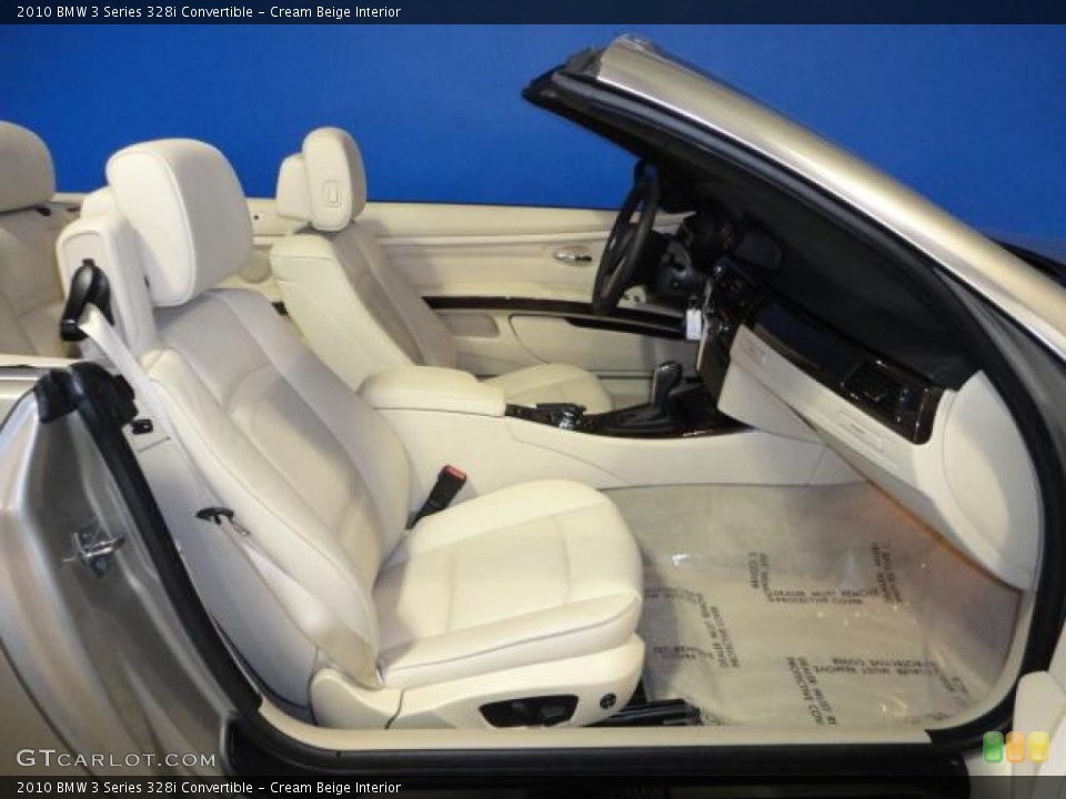 Cream Beige Interior Photo for the 2010 BMW 3 Series 328i Convertible #67370492