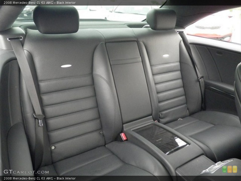 Black Interior Rear Seat for the 2008 Mercedes-Benz CL 63 AMG #67370666