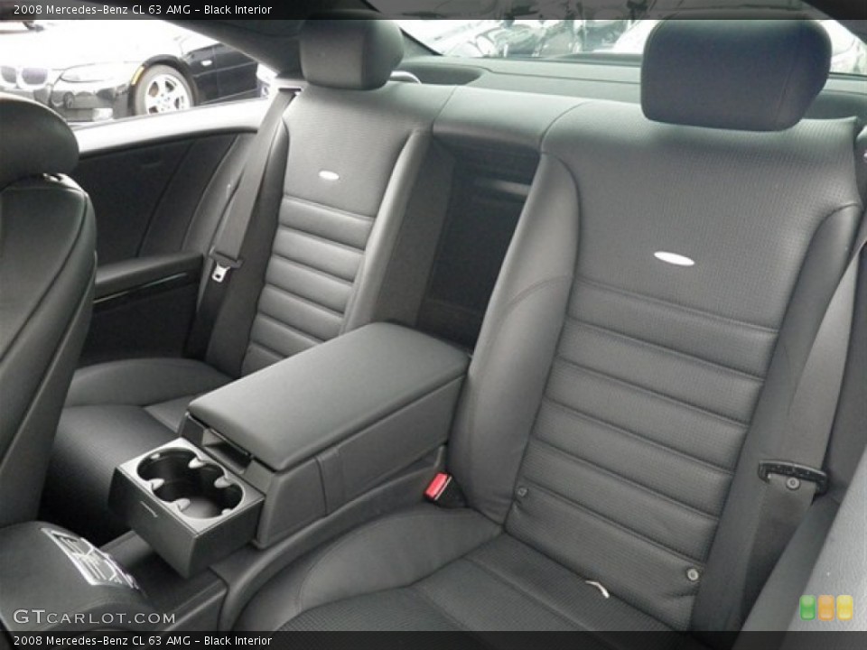 Black Interior Rear Seat for the 2008 Mercedes-Benz CL 63 AMG #67370672