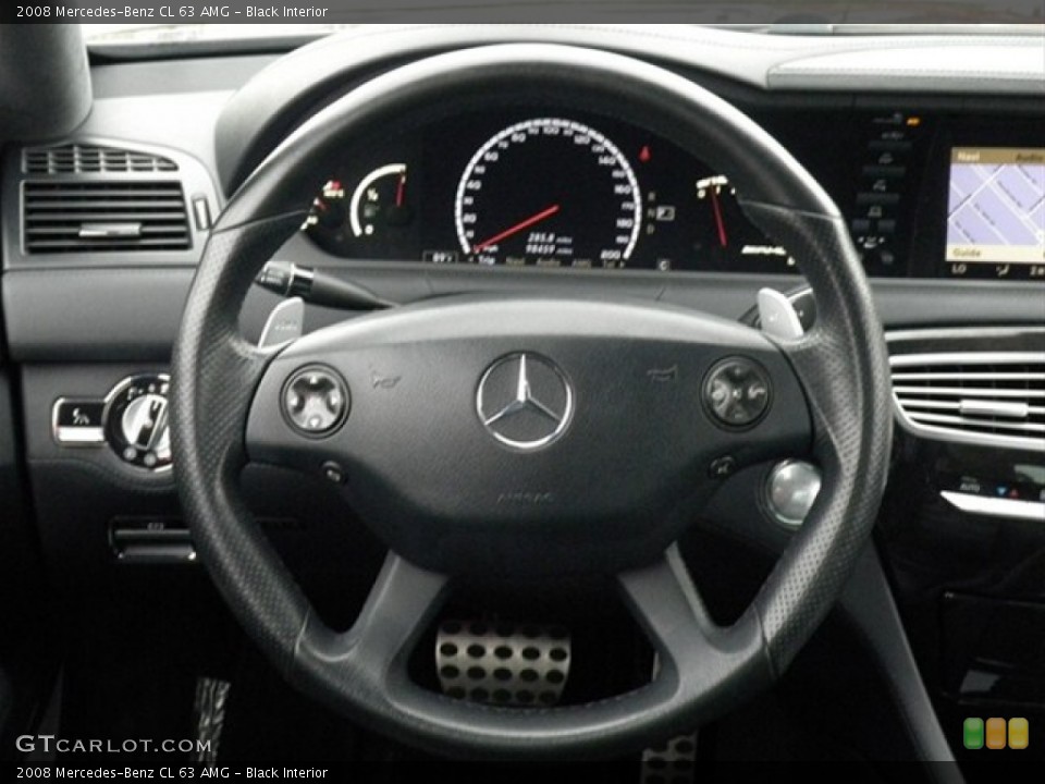 Black Interior Steering Wheel for the 2008 Mercedes-Benz CL 63 AMG #67370720