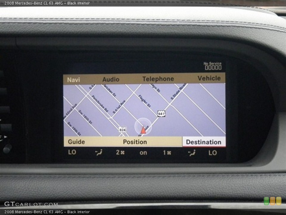 Black Interior Navigation for the 2008 Mercedes-Benz CL 63 AMG #67370753