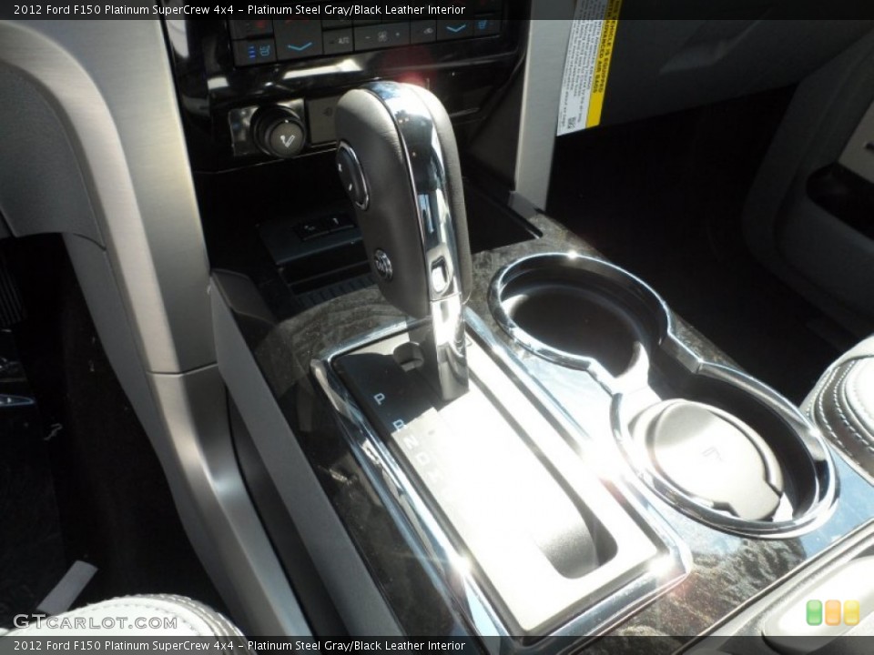 Platinum Steel Gray/Black Leather Interior Transmission for the 2012 Ford F150 Platinum SuperCrew 4x4 #67370894