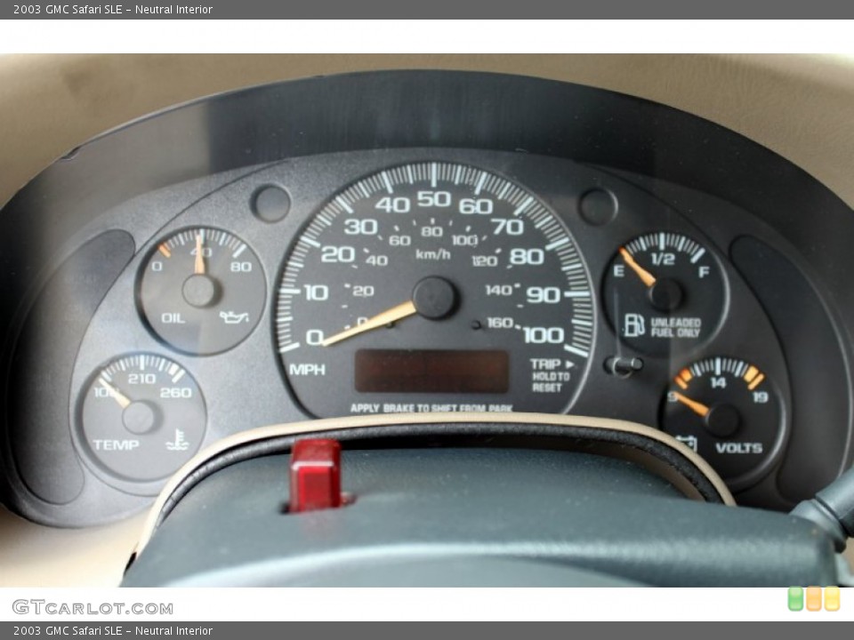 Neutral Interior Gauges for the 2003 GMC Safari SLE #67373492