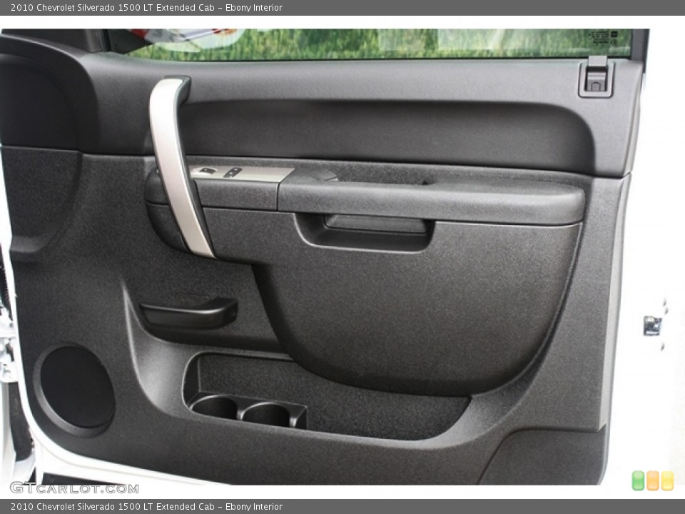 Ebony Interior Door Panel for the 2010 Chevrolet Silverado 1500 LT Extended Cab #67376182