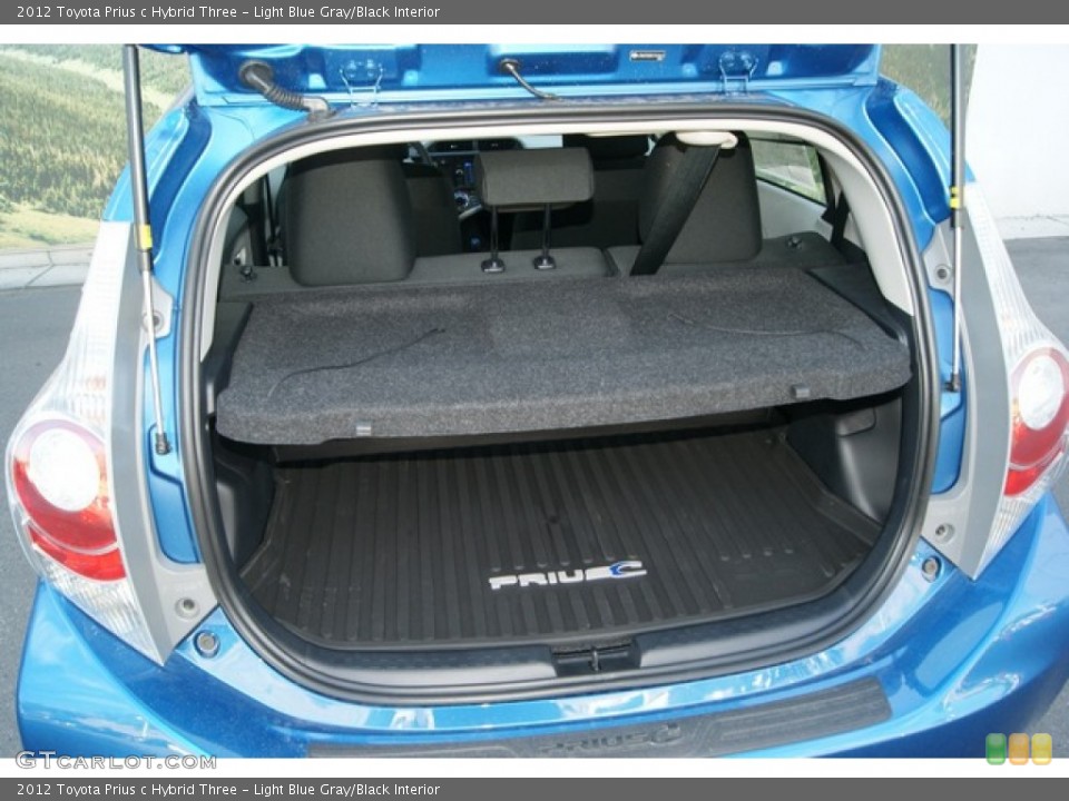 Light Blue Gray/Black Interior Trunk for the 2012 Toyota Prius c Hybrid Three #67377710