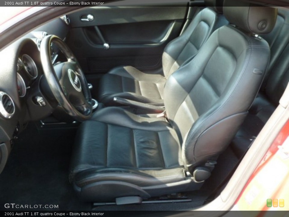 Ebony Black Interior Front Seat for the 2001 Audi TT 1.8T quattro Coupe #67378560