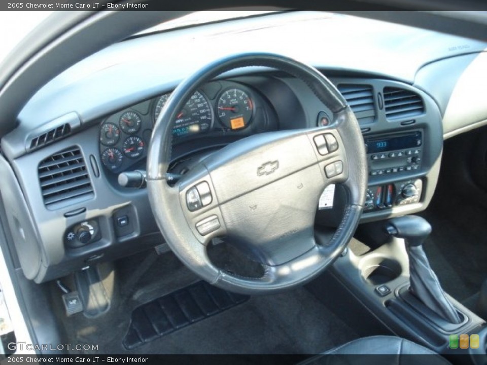 Ebony Interior Steering Wheel for the 2005 Chevrolet Monte Carlo LT #67379417