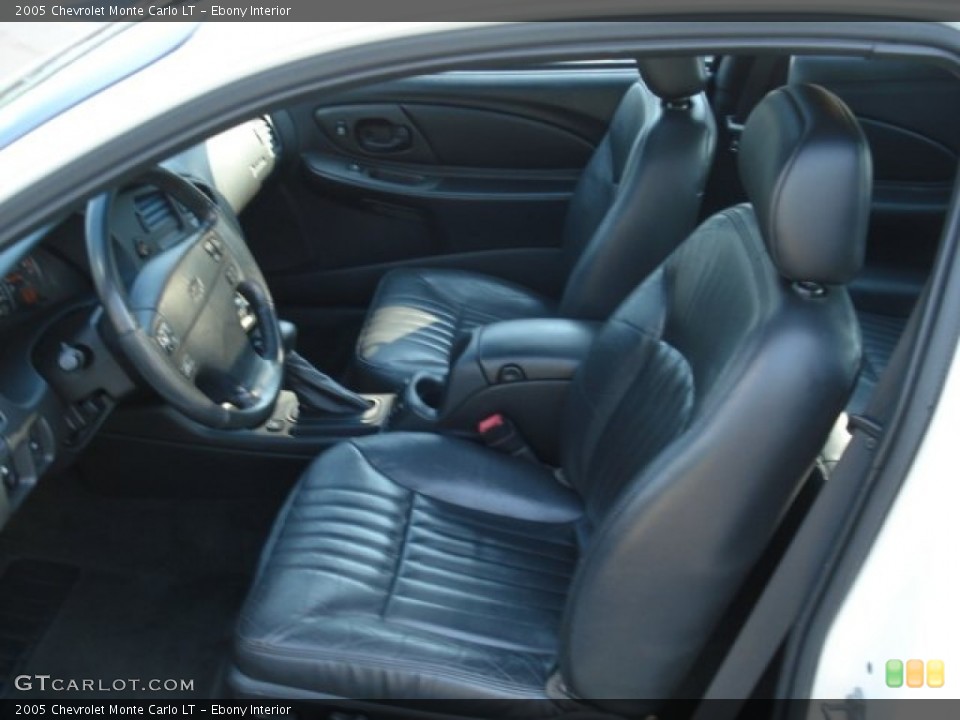 Ebony Interior Front Seat for the 2005 Chevrolet Monte Carlo LT #67379426