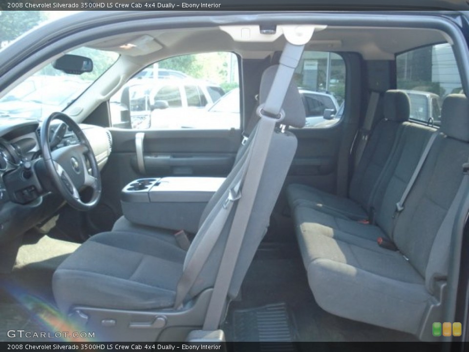 Ebony 2008 Chevrolet Silverado 3500HD Interiors