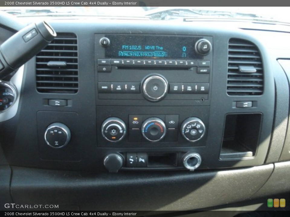 Ebony Interior Controls for the 2008 Chevrolet Silverado 3500HD LS Crew Cab 4x4 Dually #67379939