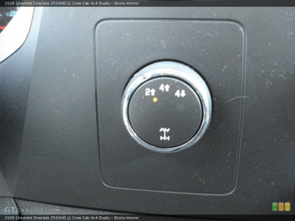 Ebony Interior Controls for the 2008 Chevrolet Silverado 3500HD LS Crew Cab 4x4 Dually #67379957