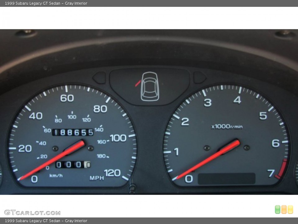 Gray Interior Gauges for the 1999 Subaru Legacy GT Sedan #67380356
