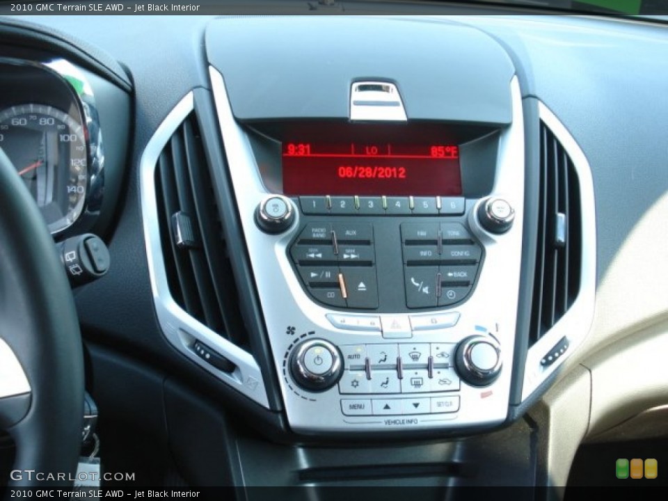 Jet Black Interior Controls for the 2010 GMC Terrain SLE AWD #67380980