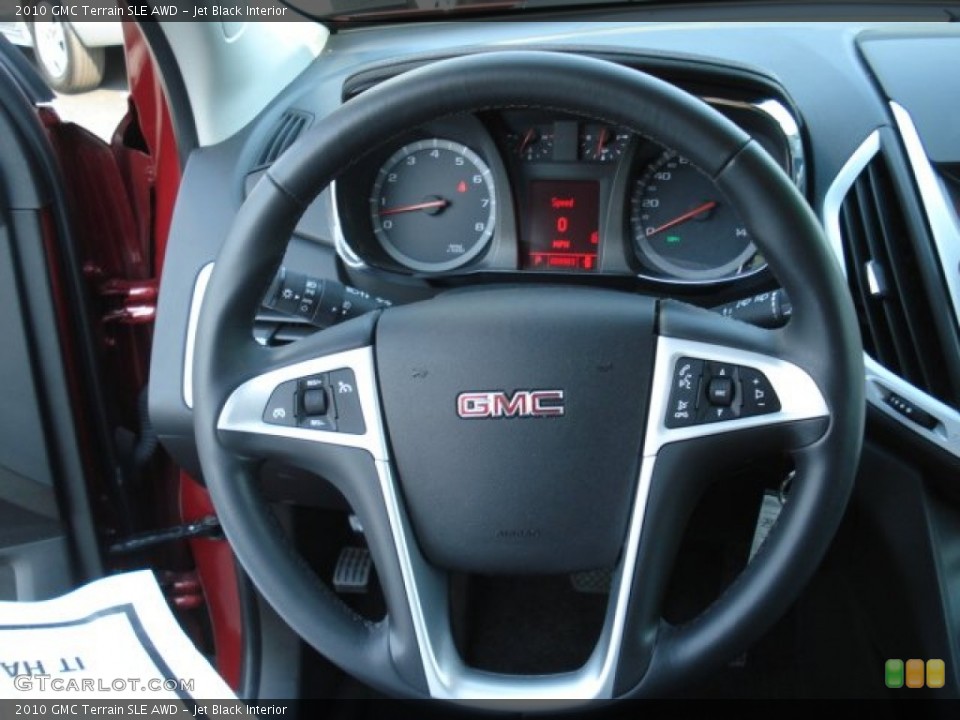 Jet Black Interior Steering Wheel for the 2010 GMC Terrain SLE AWD #67381004