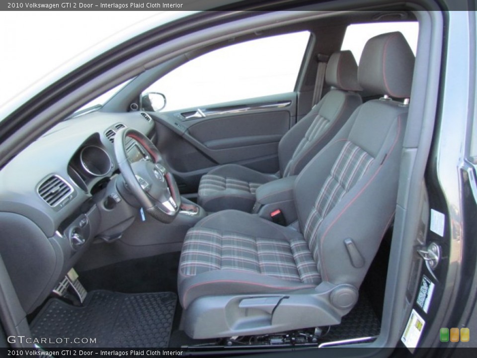 Interlagos Plaid Cloth Interior Front Seat for the 2010 Volkswagen GTI 2 Door #67381649