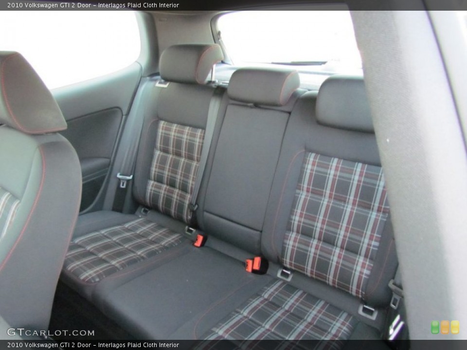 Interlagos Plaid Cloth Interior Rear Seat for the 2010 Volkswagen GTI 2 Door #67381676