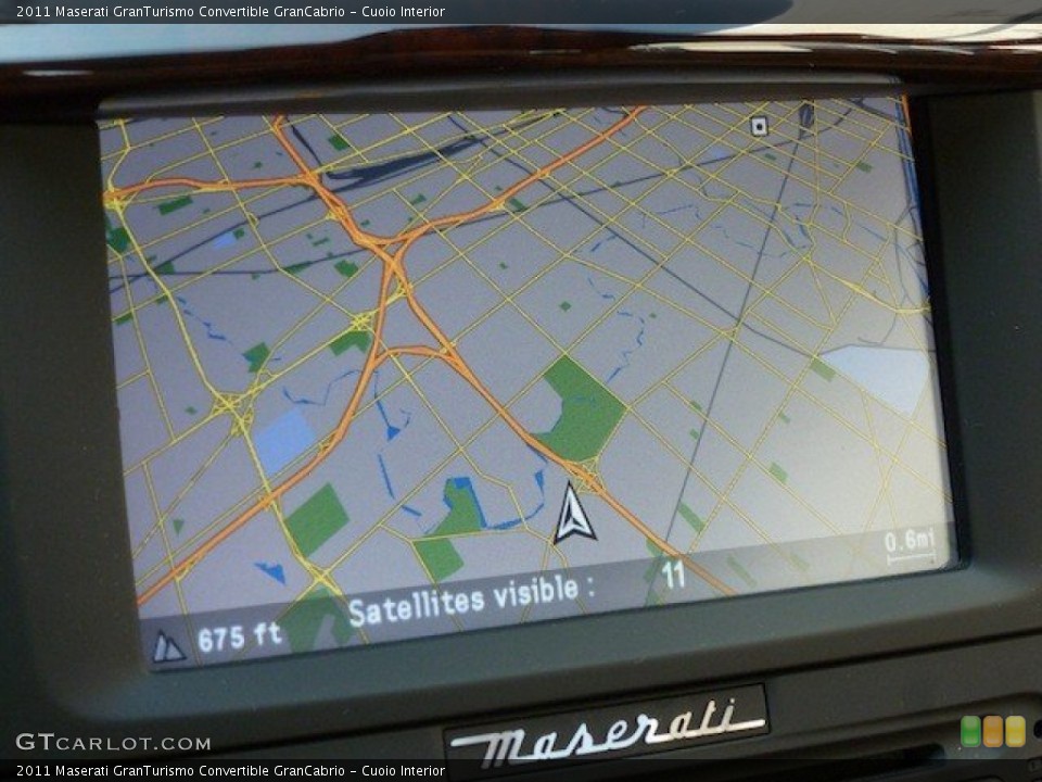 Cuoio Interior Navigation for the 2011 Maserati GranTurismo Convertible GranCabrio #67382432