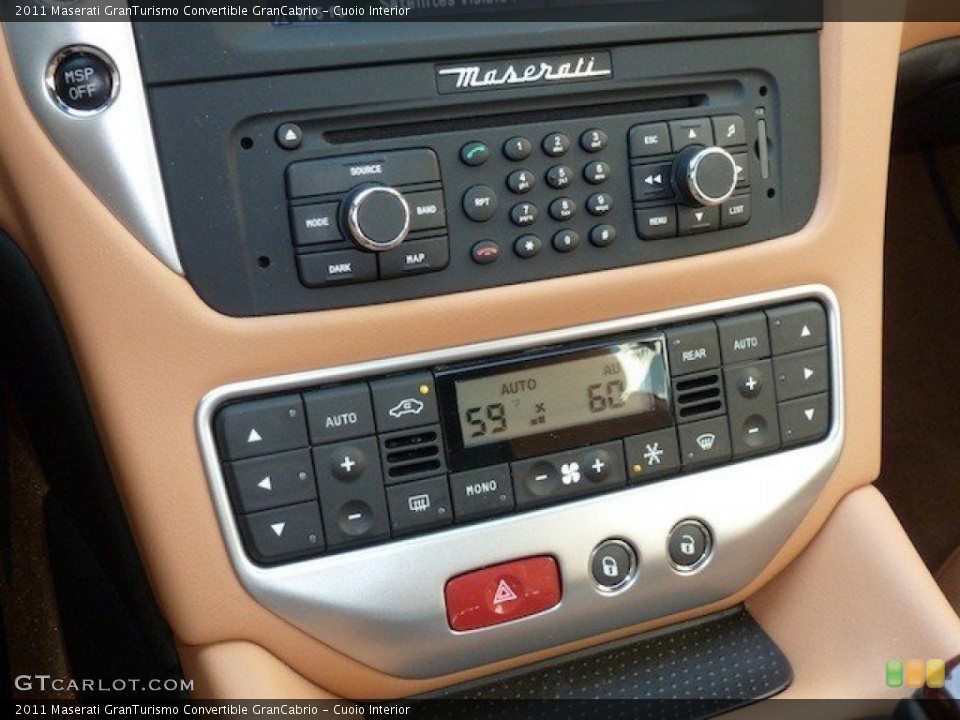 Cuoio Interior Audio System for the 2011 Maserati GranTurismo Convertible GranCabrio #67382453