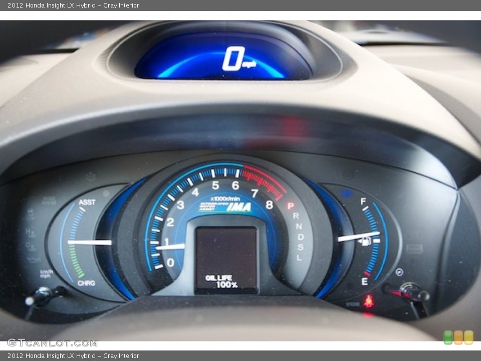 Gray Interior Gauges for the 2012 Honda Insight LX Hybrid #67383392