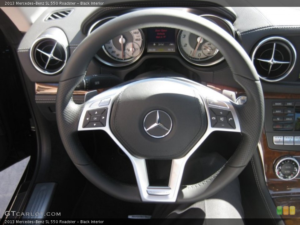Black Interior Steering Wheel for the 2013 Mercedes-Benz SL 550 Roadster #67389977