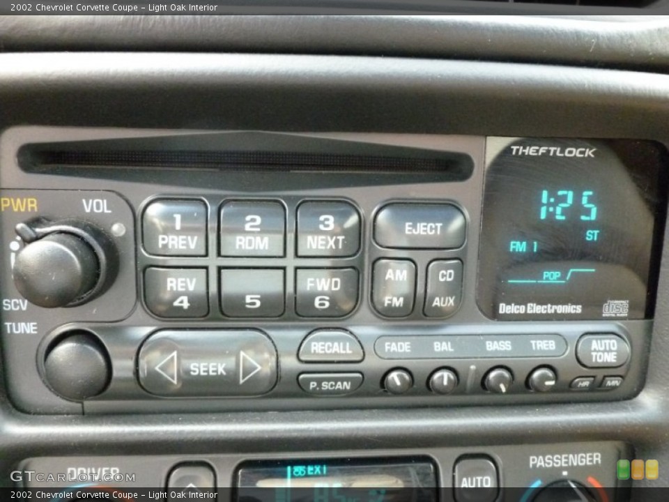 Light Oak Interior Audio System for the 2002 Chevrolet Corvette Coupe #67392515
