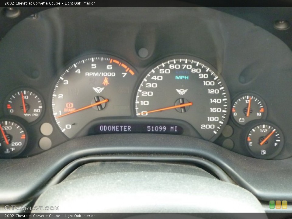 Light Oak Interior Gauges for the 2002 Chevrolet Corvette Coupe #67392539