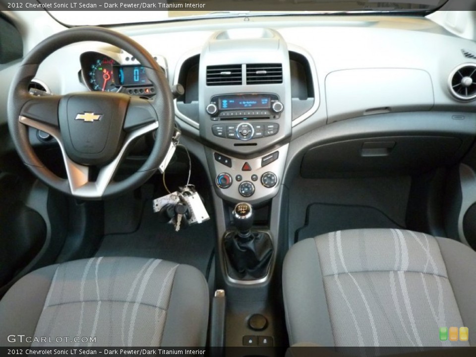 Dark Pewter/Dark Titanium Interior Dashboard for the 2012 Chevrolet Sonic LT Sedan #67393367